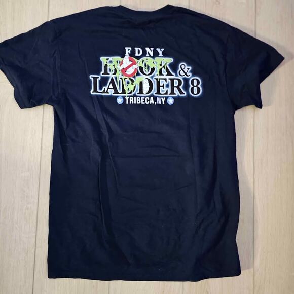 Limited Edition FDNY Ladder 8 (Halloween Ghostbusters) Navy Blue Shirt - 2021 - Picture 6 of 6
